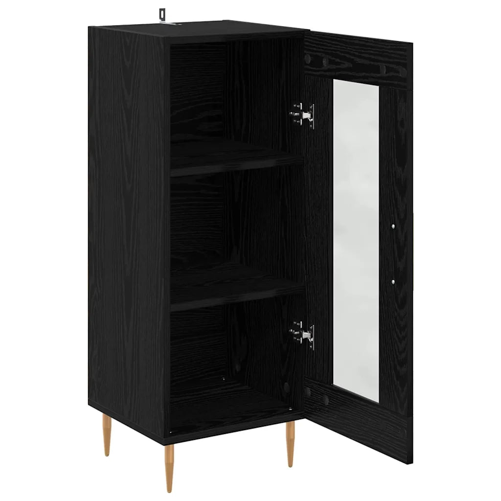 Credenza-Buffet-Armadio da cucina Rovere nero 34 x 34,5 x 90 cm Legno multistrato 111034