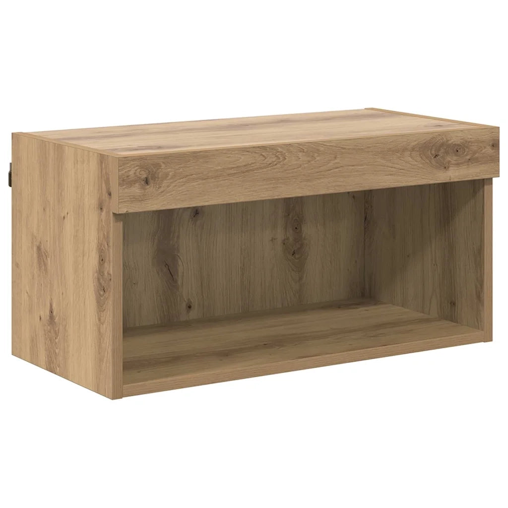 Mobile TV-Credenza per TV-Console TV Rovere artigianale 60 x 30 x 30 cm Legno multistrato