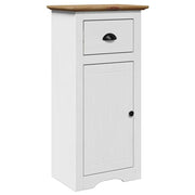 Mobiletto da bagno con contenitore 44 x 30 x 90 cm stile rustico legno bianco 02_0057678