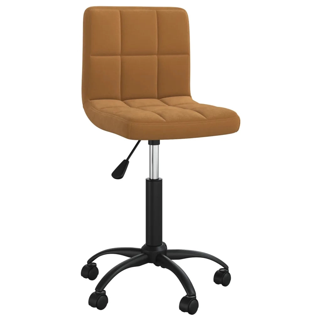 Sedia da Pranzo Girevole Marrone in Velluto cod mxl 26487