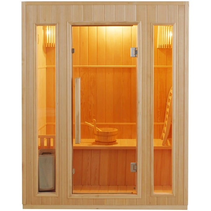 Sauna finlandese tradizionale SAKURA da 3 posti