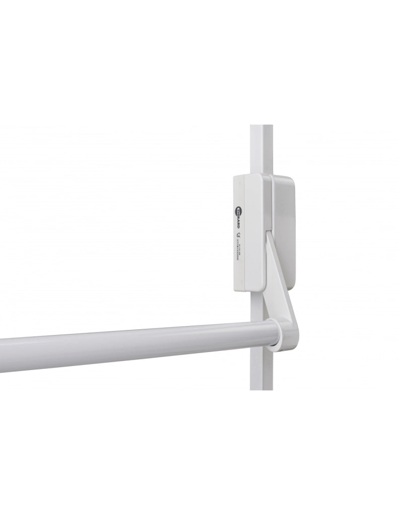 Serratura maniglione antipanico D-Cross per porta d'ingresso 1150mm max, 2/3 punti sopra e sotto, reversibile, bianco - THIRARD