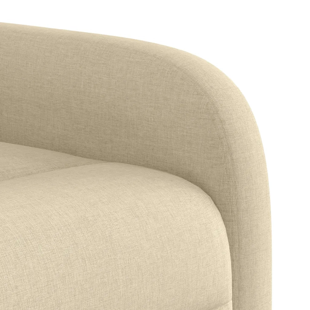 Divano Sedia-Poltrona Reclinabile in Tessuto Crema 361308