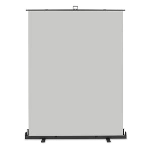 Fondale fotografico roll-up grigio 165x220, sfondo portatile con scatola di trasporto per fotoshooting, sistema autoportante, telo ingualcibile per studio fotografico