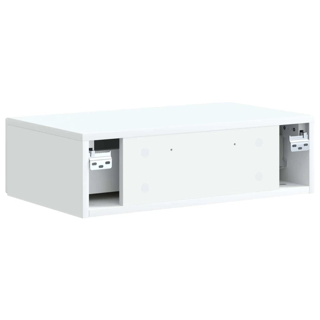 Tavolino da Parete Laterale Bianco 59 x 34,5 x 17 cm 897975