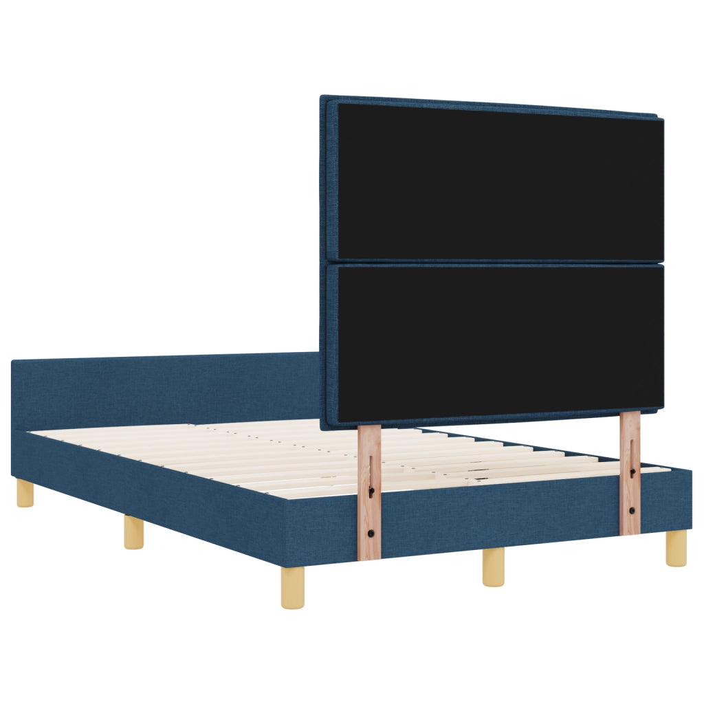 Letto a baldacchino Blu 120x190 cm in tessuto