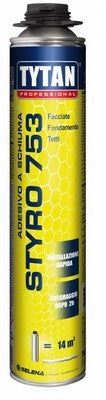 SCHIUMA ADESIVA PER CAPPOTTO STYRO 753 CON PISTOLA 750ML SUPER