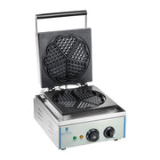 Piastra per waffle professionale rotonda in teflon a forma di cuore 1 x 1500 watt 3614062
