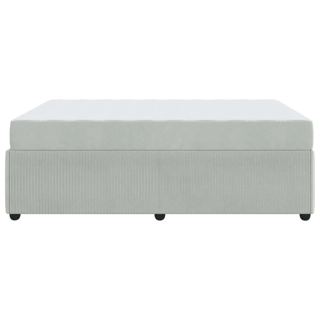 Struttura del letto Grigio chiaro 160 x 200 cm Tessuto