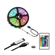Trade Shop - Striscia Luminosa A Led Rgb 10mt Con Telecomando Usb-ir 5v Smd5050 Impermeabile Q-dt75 -