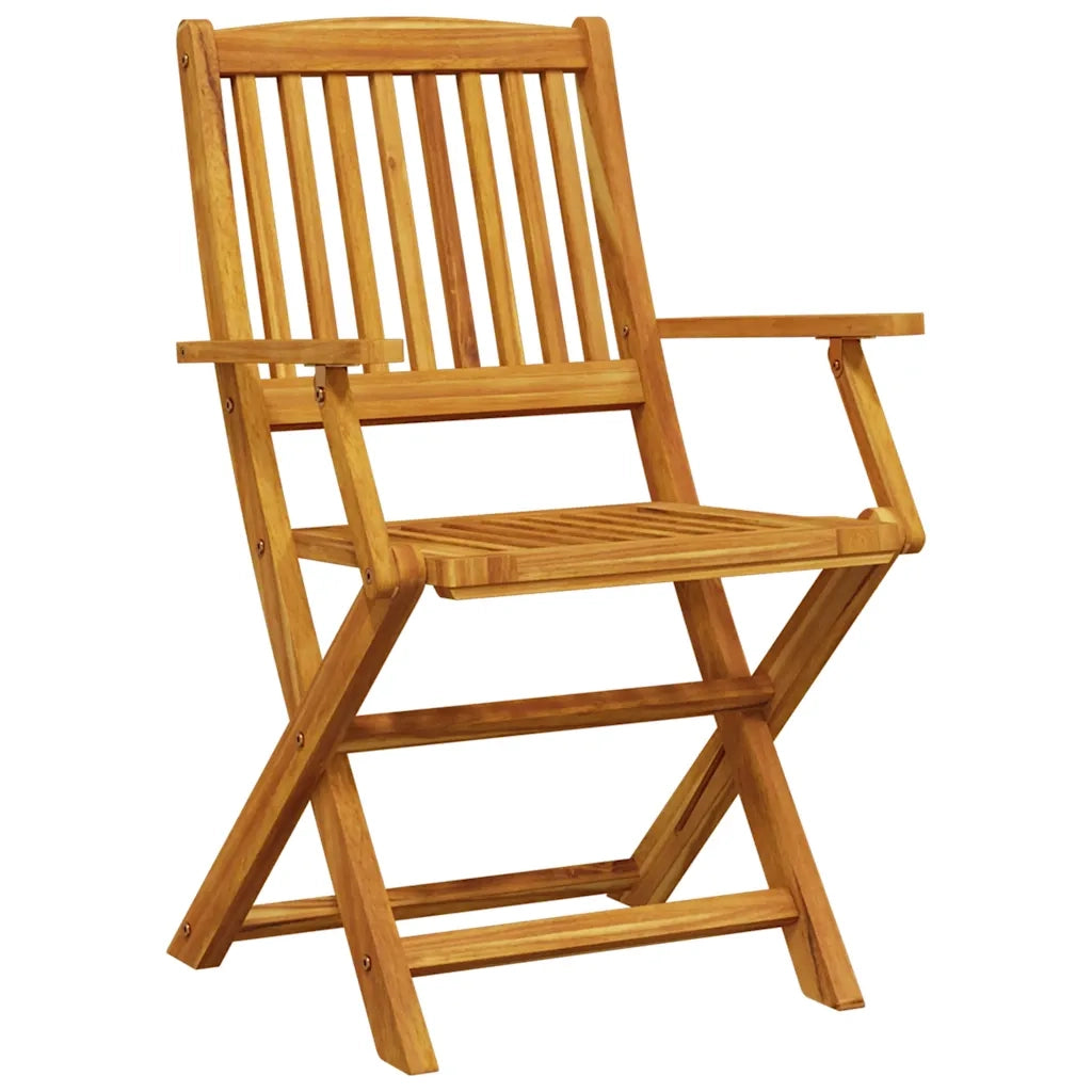Set Bistrò Pieghevole 3pz in Legno Massello di Acacia 3295250