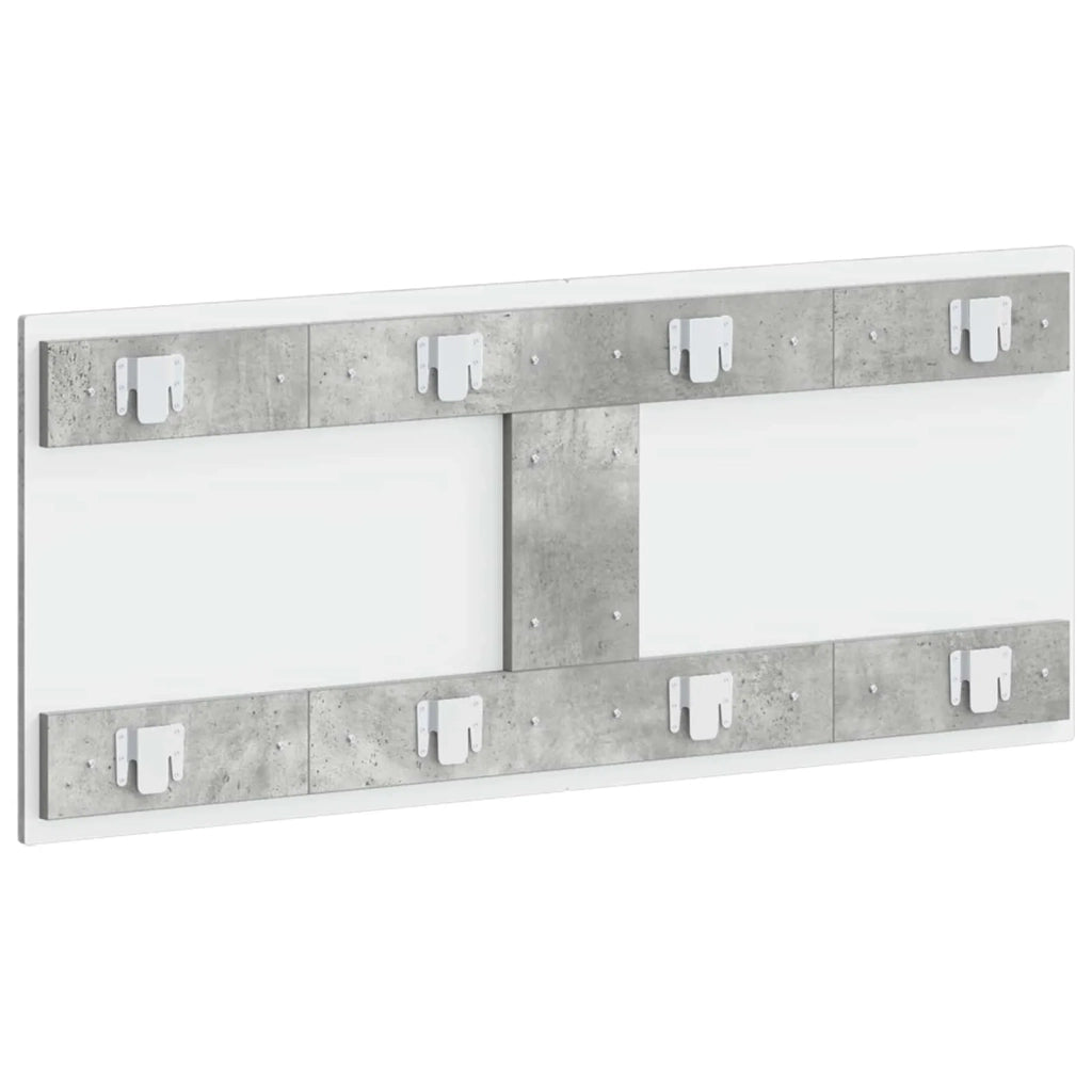Testiera da Muro UTRECHT Grigio Cemento Legno ingegnerizzato 897848