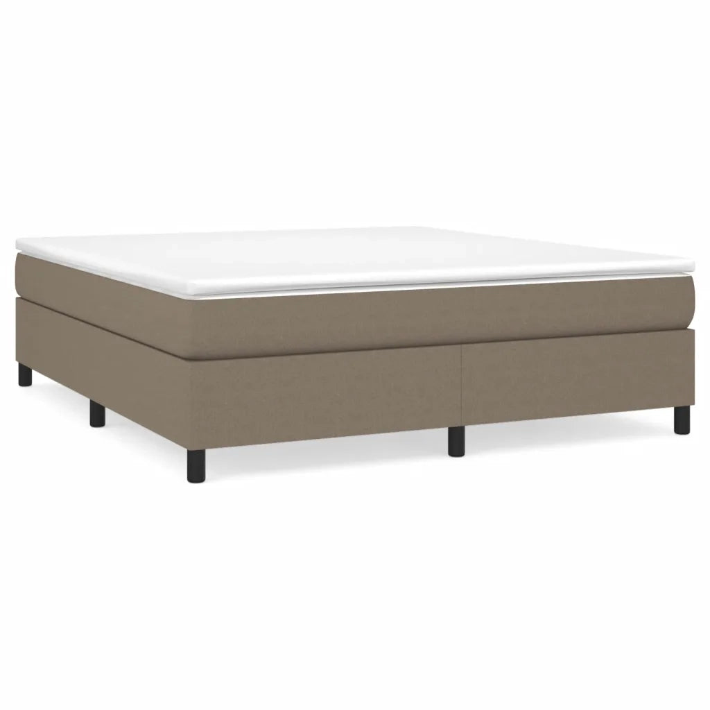 Giroletto a Molle con Materasso Tortora 160x200 cm in Tessuto 3144435