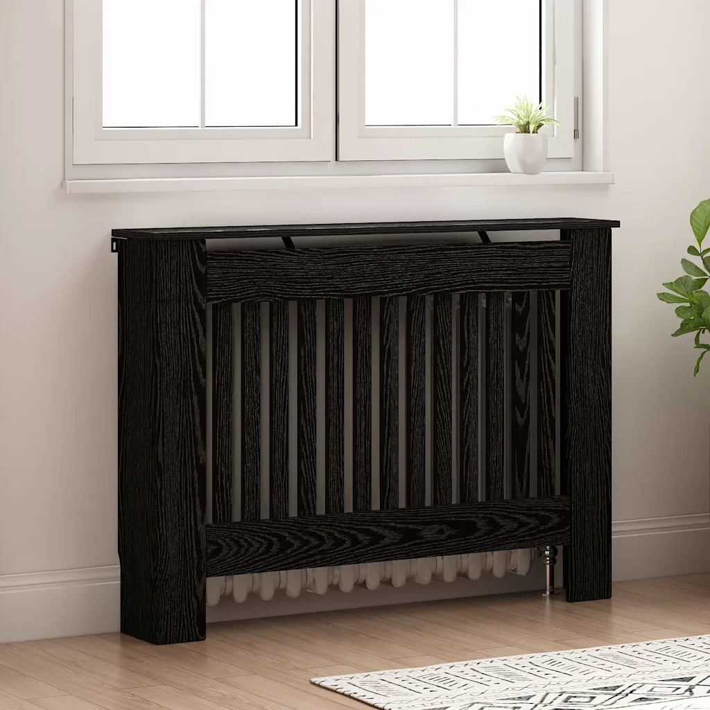 Copertura per radiatori Rovere Nero 112 x 19 x 81,5 cm CFW9783073
