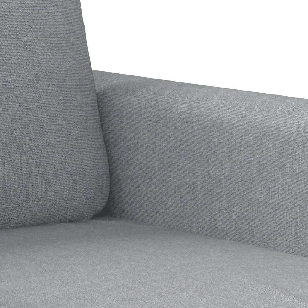 Divano a 3 Posti Grigio Chiaro 180 cm in Tessuto 359486