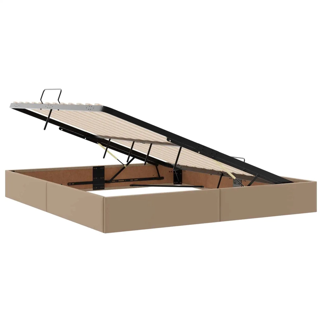 Letto ottomano Cappuccino 180 x 200 cm Pelle Sintetica 3442785
