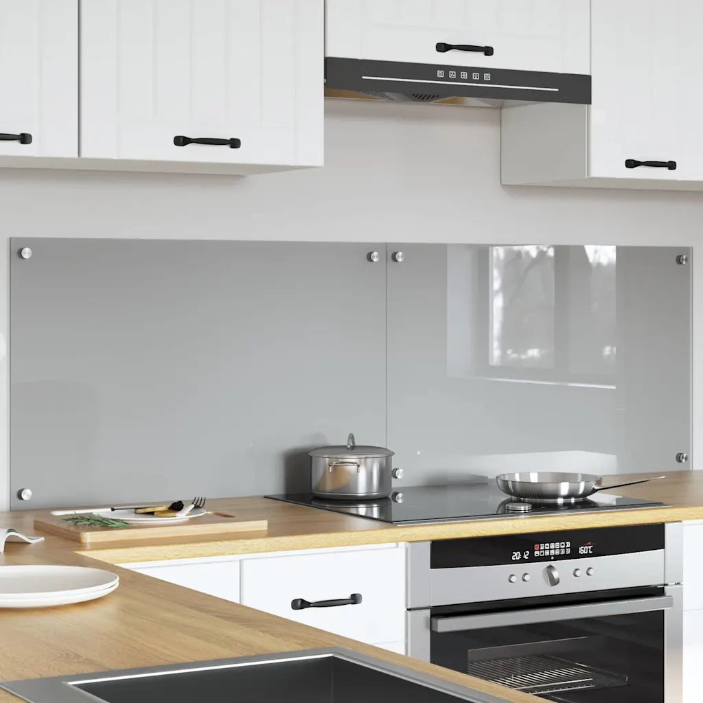 Schienale da cucina 2 pcs Grigio chiaro 80 x 50 cm 3415450