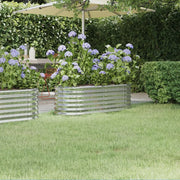 Letto Giardino Acciaio Zincato 114x40x36cm Argento 318867