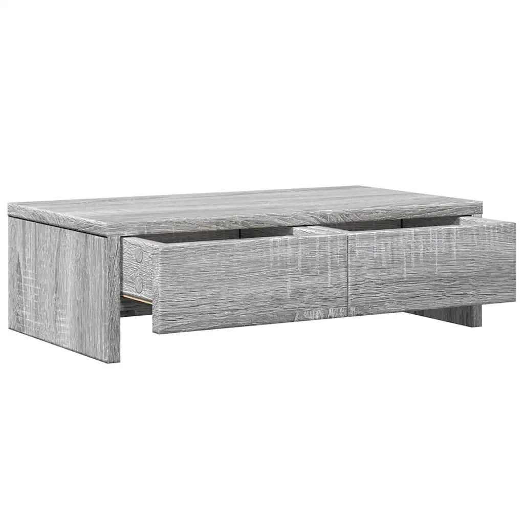 Supporto Monitor con Cassetti Grigio 50x27x15 cm in Truciolato 854666