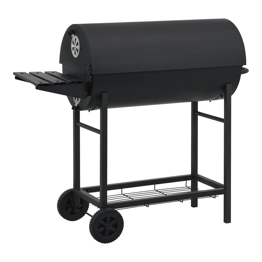 Carrello barbecue a carbonella 95 x 108 x 61 cm nero 03_0009211