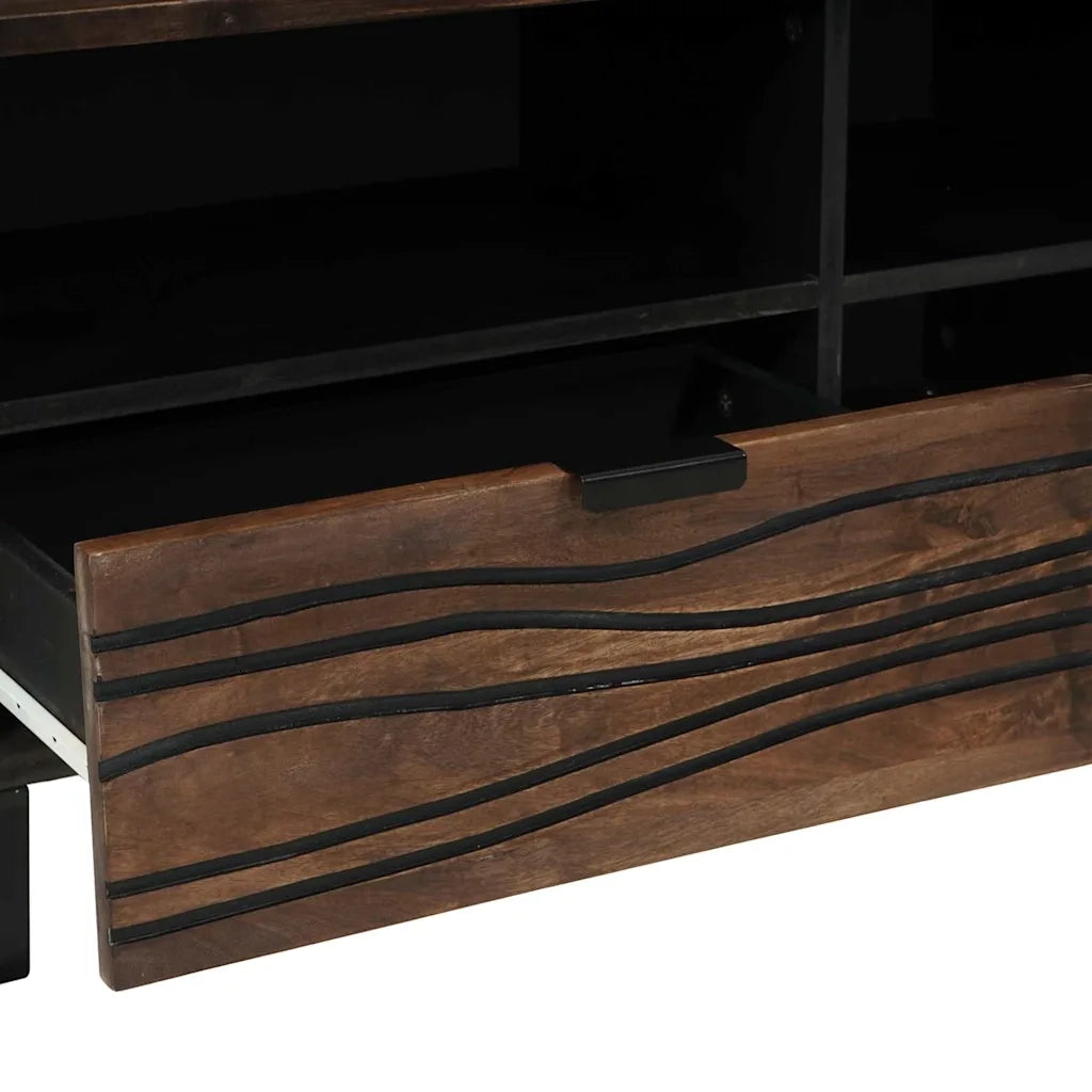 Unità TV con cassetto Noce 80 x 33 x 46 cm Legno multistrato 4018025