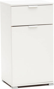MeMi Me311BIA Comodino, Legno, Bianco, 38x45x85 cm