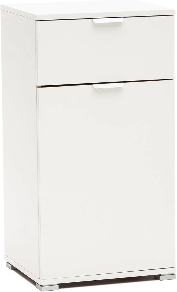 MeMi Me311BIA Comodino, Legno, Bianco, 38x45x85 cm