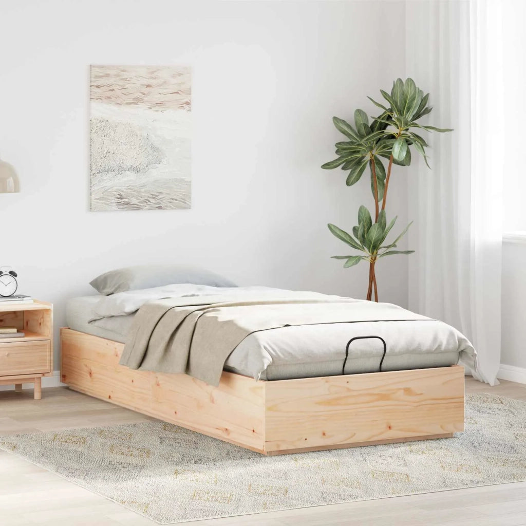 Letto ottomano Naturale 80 x 200 cm Legno di pino massiccio