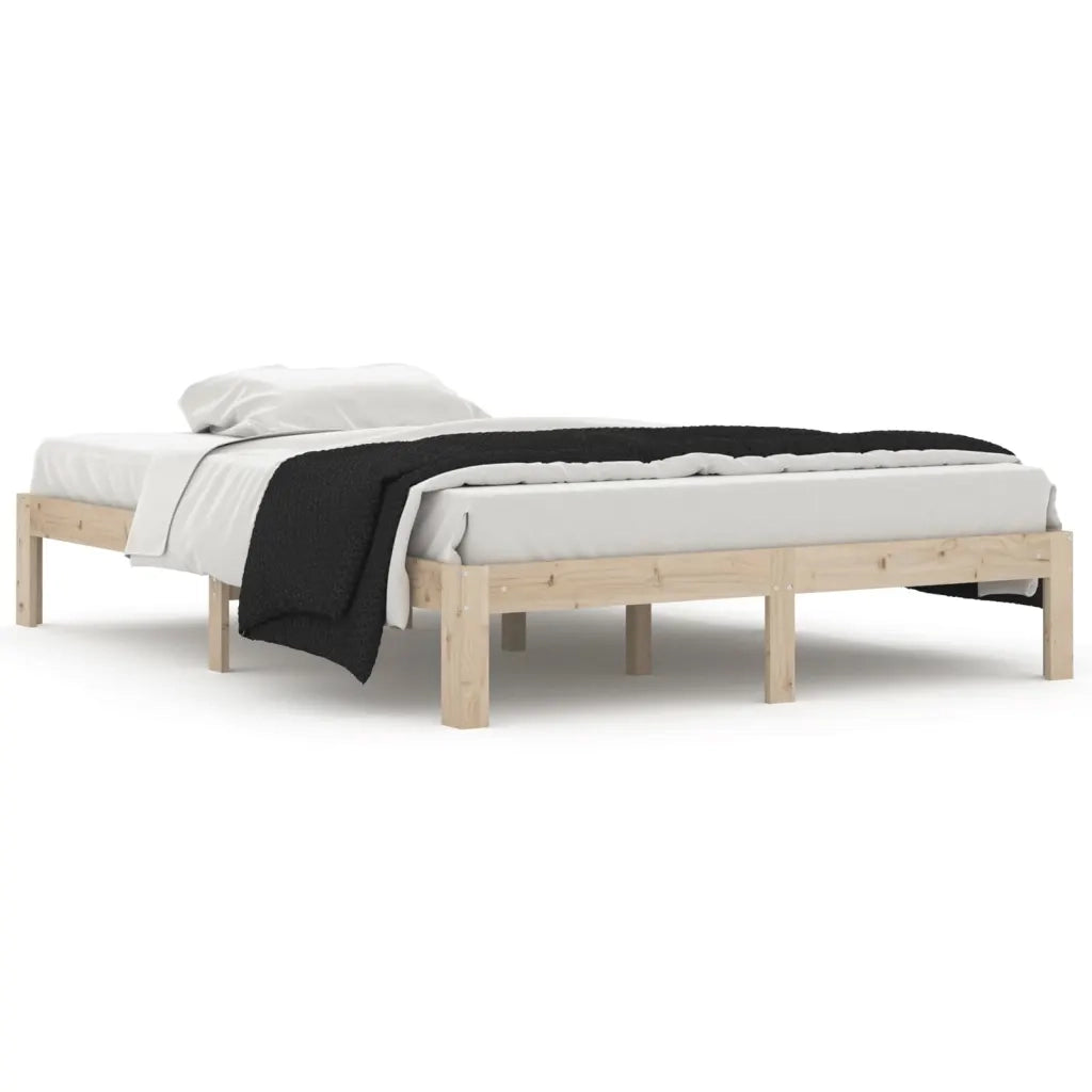 Giroletto-Struttura Letto in Legno Massello di Pino 140x200 cm 688773
