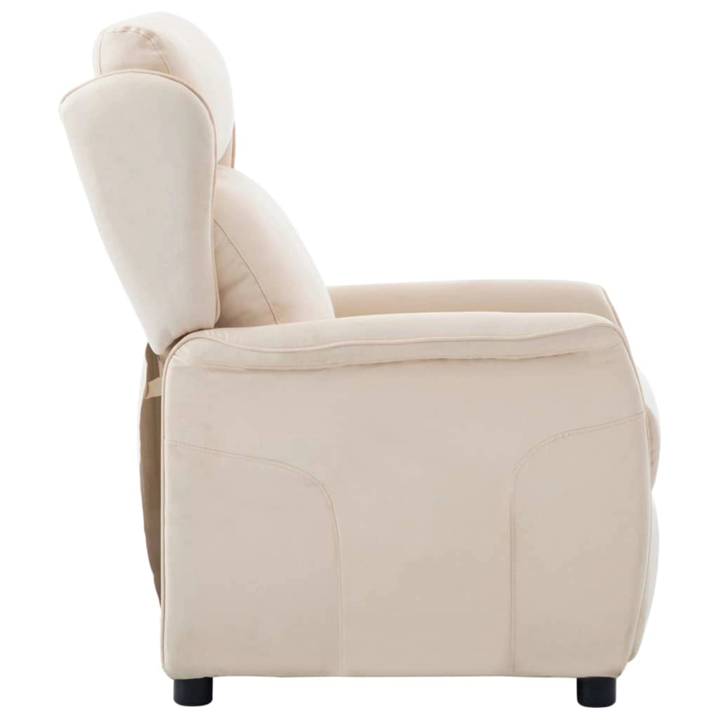 Poltrona Recliner in Tessuto Panna
