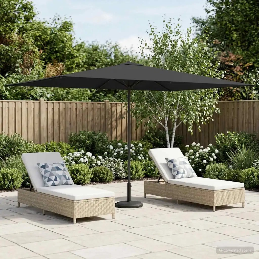 Ombrellone da giardino-Parasole da Giardino con Base 200 x 300 cm Poliestere 755855