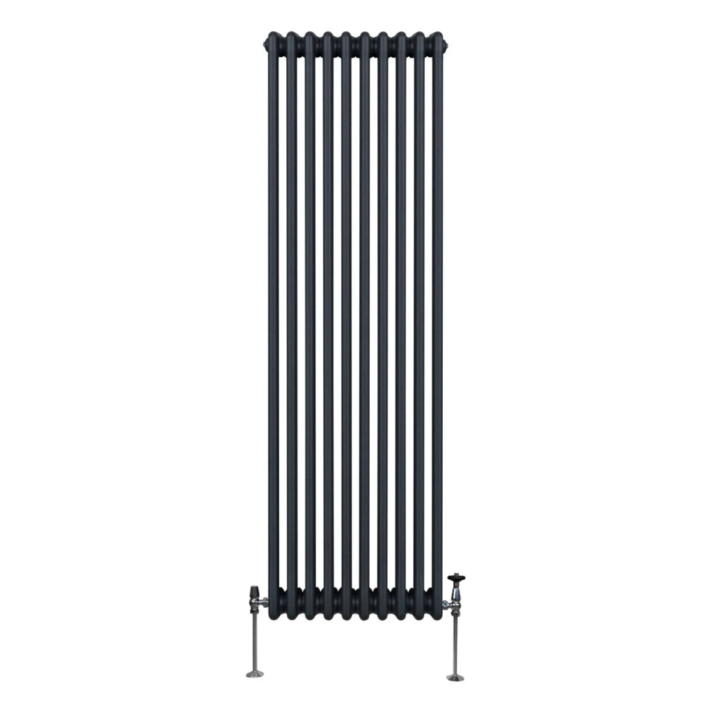 Termosifone Radiatore a 3 colonne per riscaldamento centralizzato verticale Grigio antracite 180x47cm