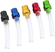 Dop per serbatoio carburante 5 pezzi - Venturi/tubazione - Doppiatore per serbatoio carburante/doppiatore per serbatoio benzina - CNC alluminio/PVC - Adatto per motociclette Pitbike 4 tempi - Previene l'ingresso di aria all'interno - Venturi del serbatoio