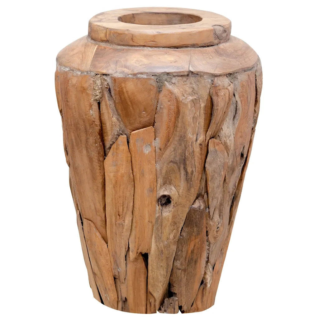 Vaso Decorativo-Fioriera 40x60 cm in Legno Massello di Teak