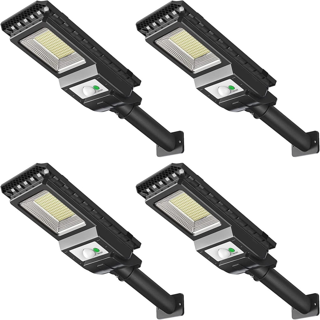 Faro lampione stradale pannello solare sensore di movimento 156 LED 80W JD-S80