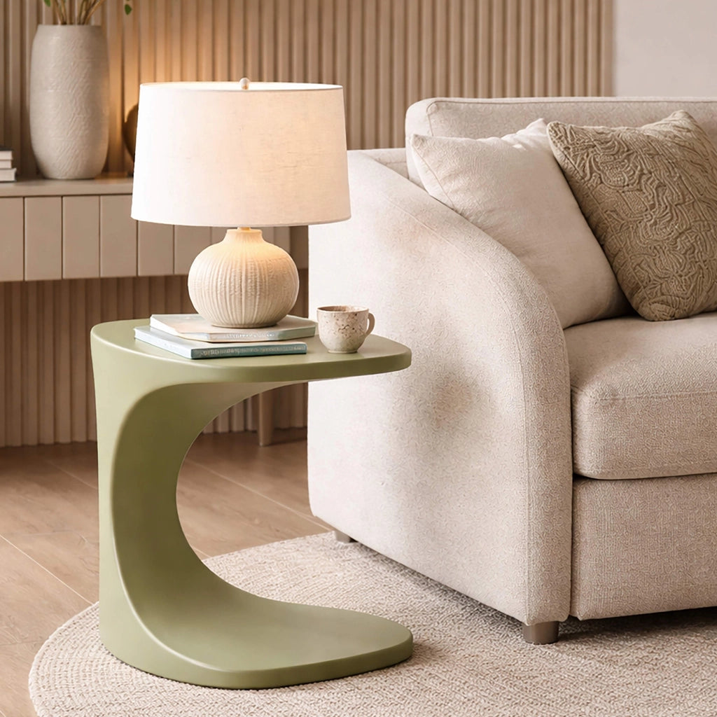Bagan, Tavolino da Salotto Adatto per Indoor/outdoor, 44x54x44h cm Verde