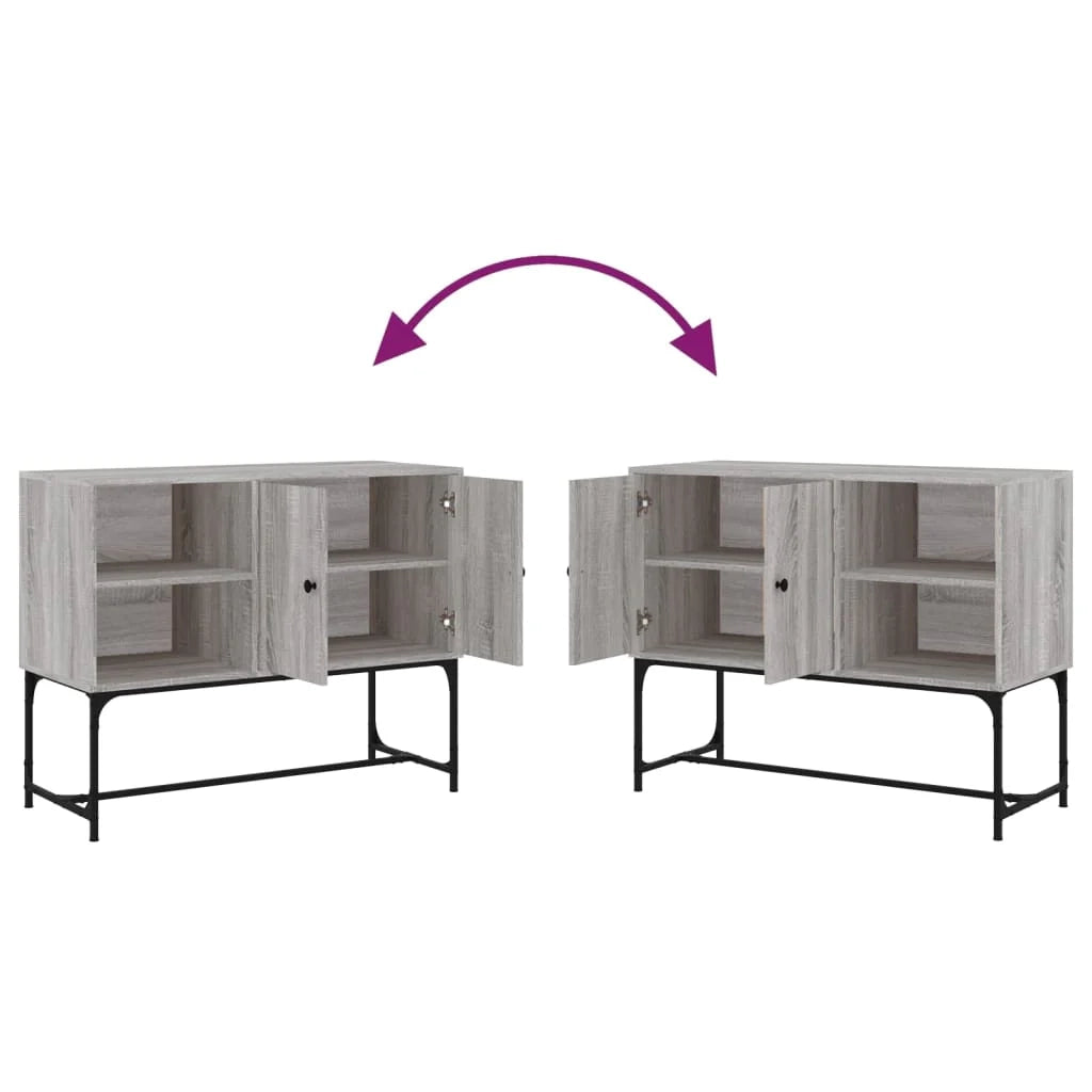 Buffet credenza cassettiera armadio mobile contenitore organizer cucina soggiorno salotto Sonoma 100 x 40 x 79,5 cm legno ingegnerizzato grigio 02_0036263