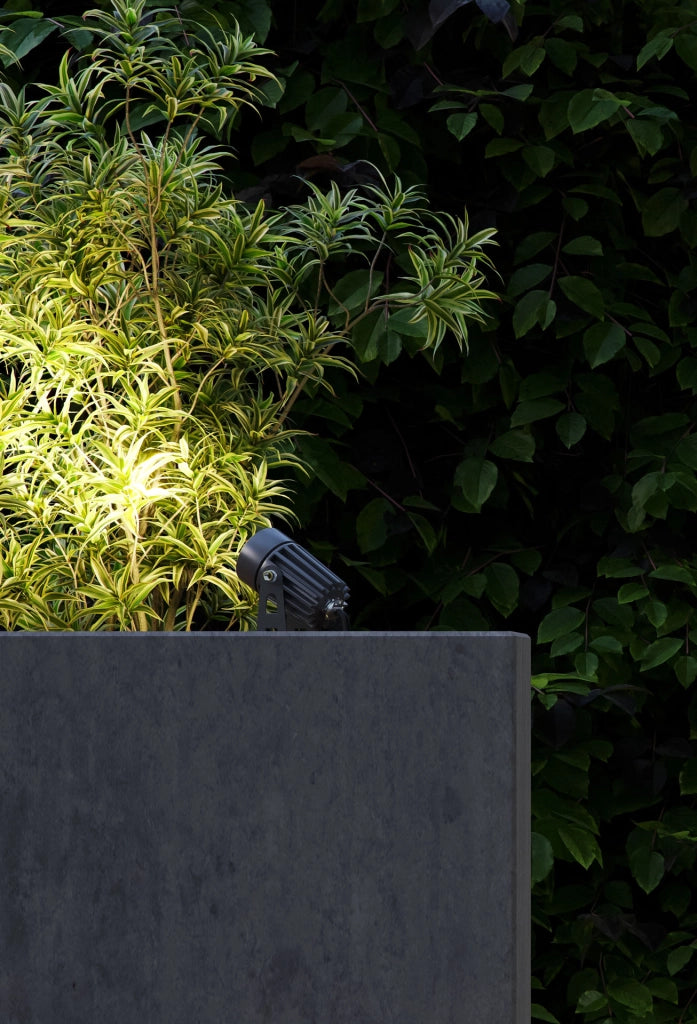 Zas Proiettore LED da Esterno Mini Round 3W 2200K Finitura Corten in Alluminio ad Alta Efficienza per Illuminazione Architetturale e Giardino