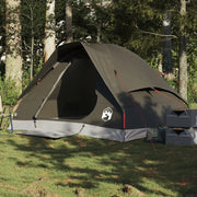 Tenda da Campeggio a Cupola per 2 Persone-Tenda per Escursionismo Marrone Impermeabile 223808