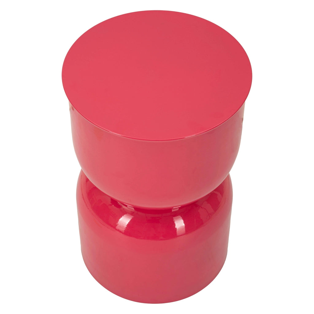 Bandip, Tavolino da Salotto Forma Rotondo, 33x51x33h cm Rosa