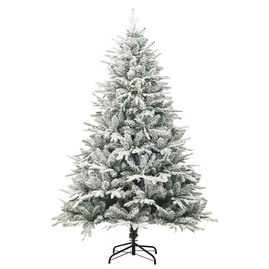 Albero di Natale Artificiale con Neve Verde 180 cm PVC e PE 328494