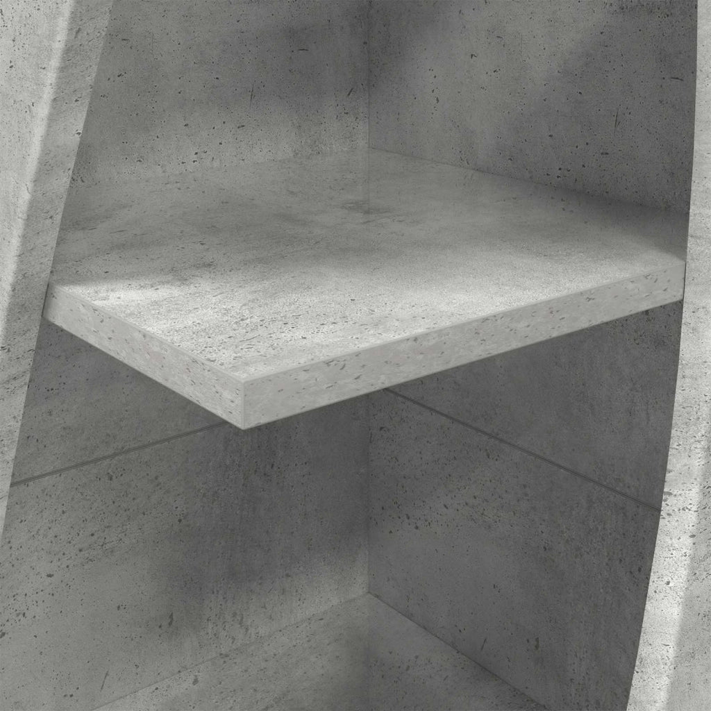 Mobile angolare 32x32x140cm Legno ingegnerizzato Grigio cemento 889878