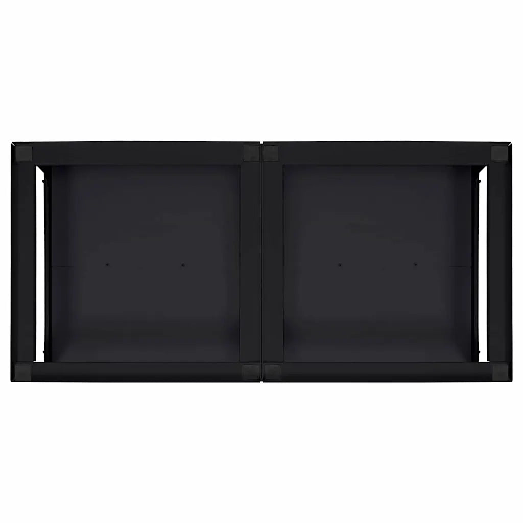 Pedestallo per Lavatrice 2 pcs Nero 124,5 x 61,5 x 32,5 cm