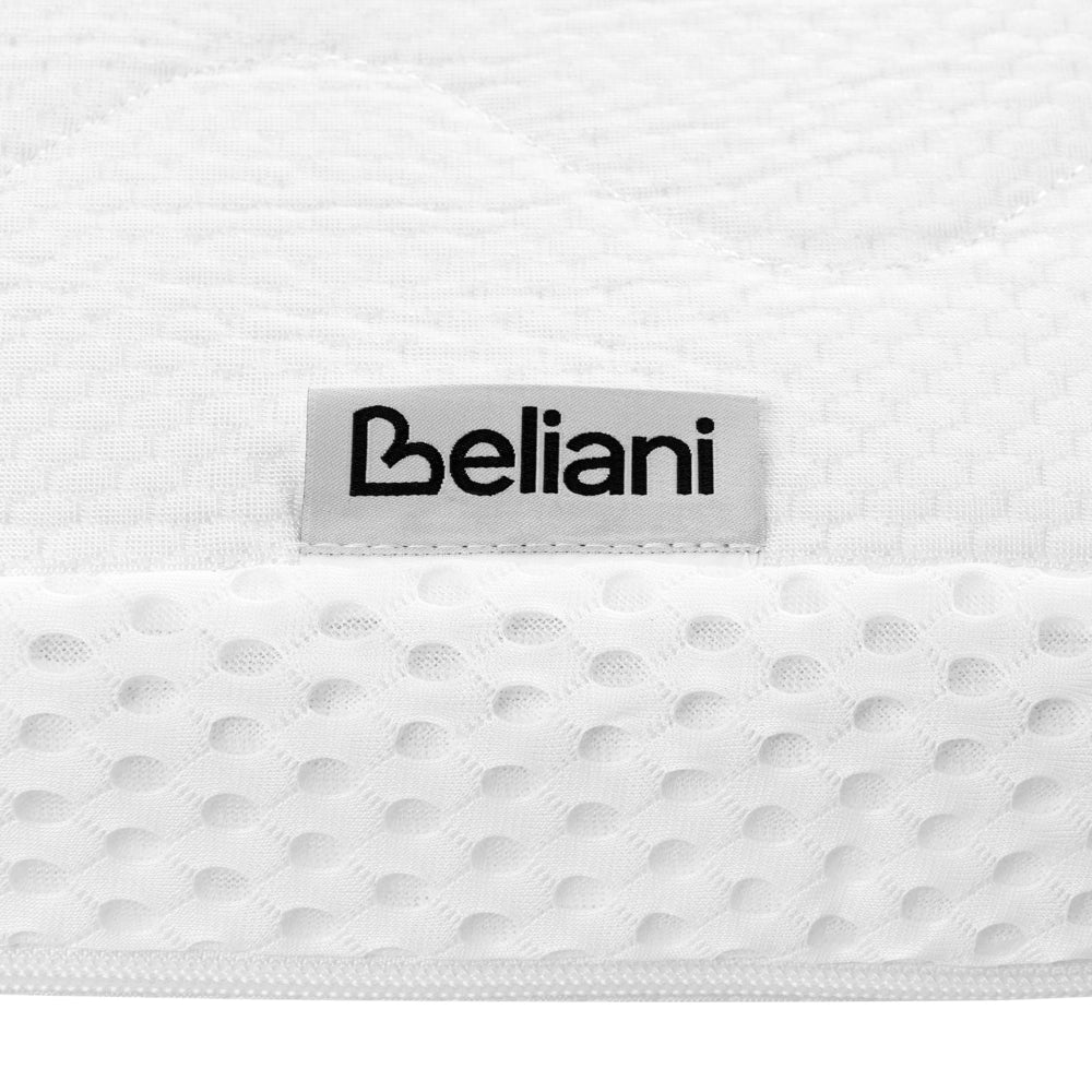Coprimaterasso in schiuma di gel bianco 180 x 200 cm comfort morbidezza