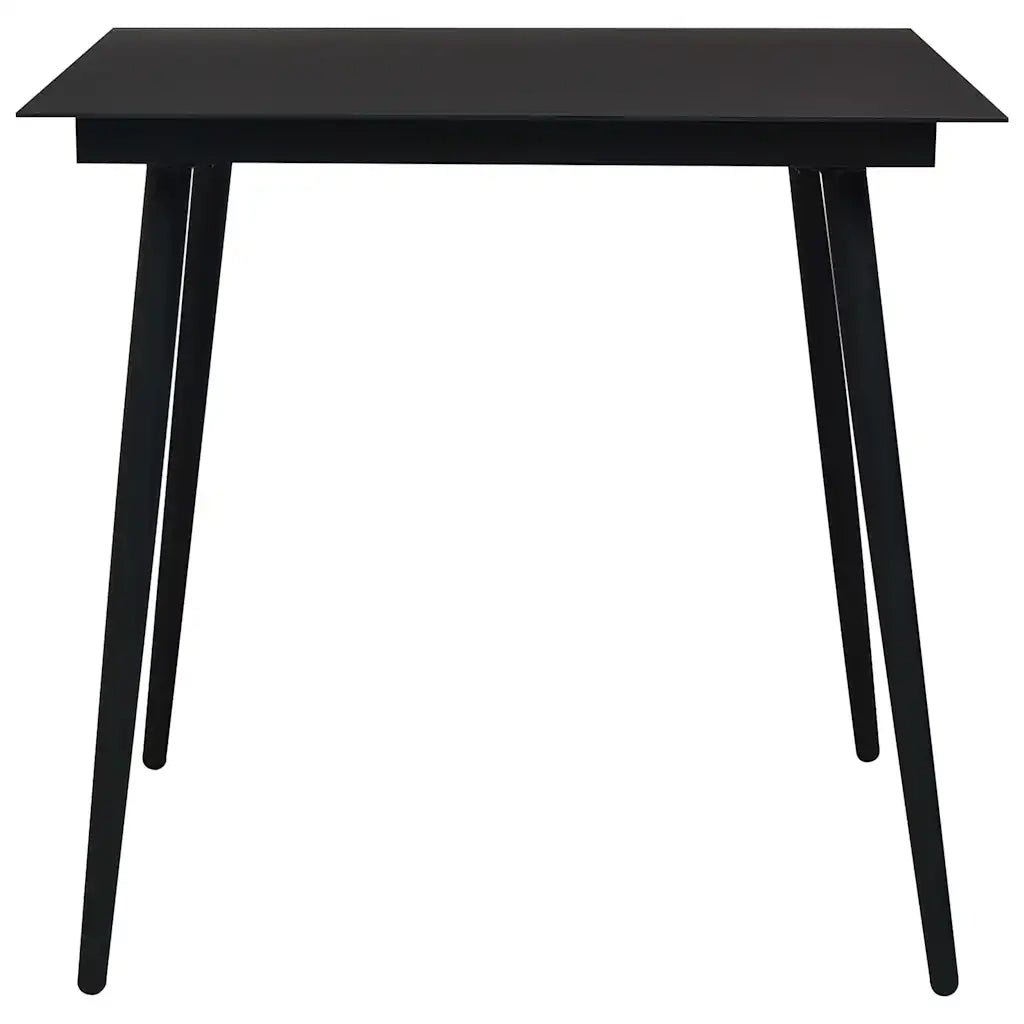 Set da Pranzo da Giardino 3 pz in Polyrattan e Vetro cod mxl 34940