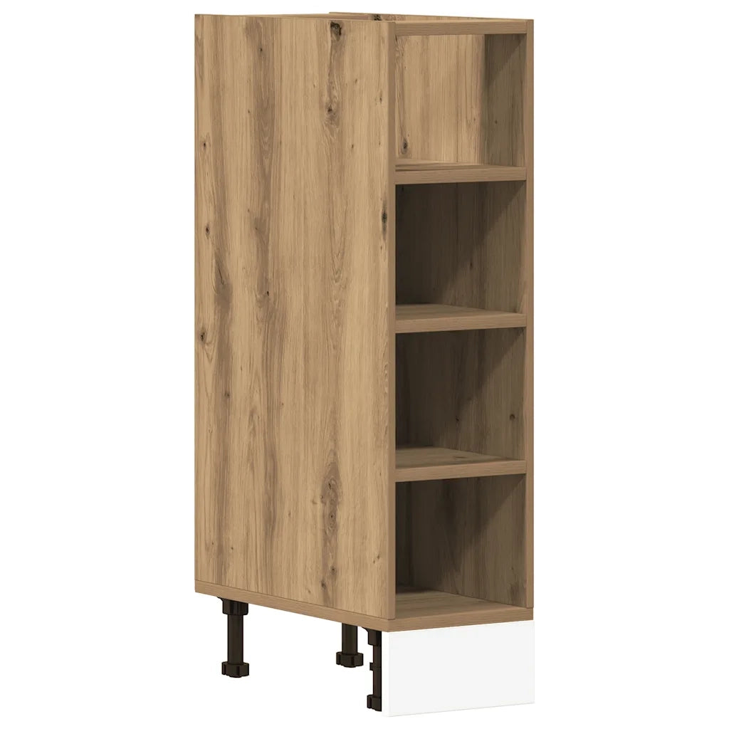 Armadio Inferiore Â“RigaÂ” Rovere Artigianale 20x44,5x81,5 cm