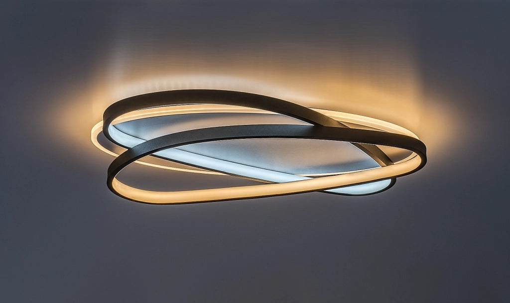 Plafoniera LED decorativa Brantiel 3 luci Rabalux nero/bianco
