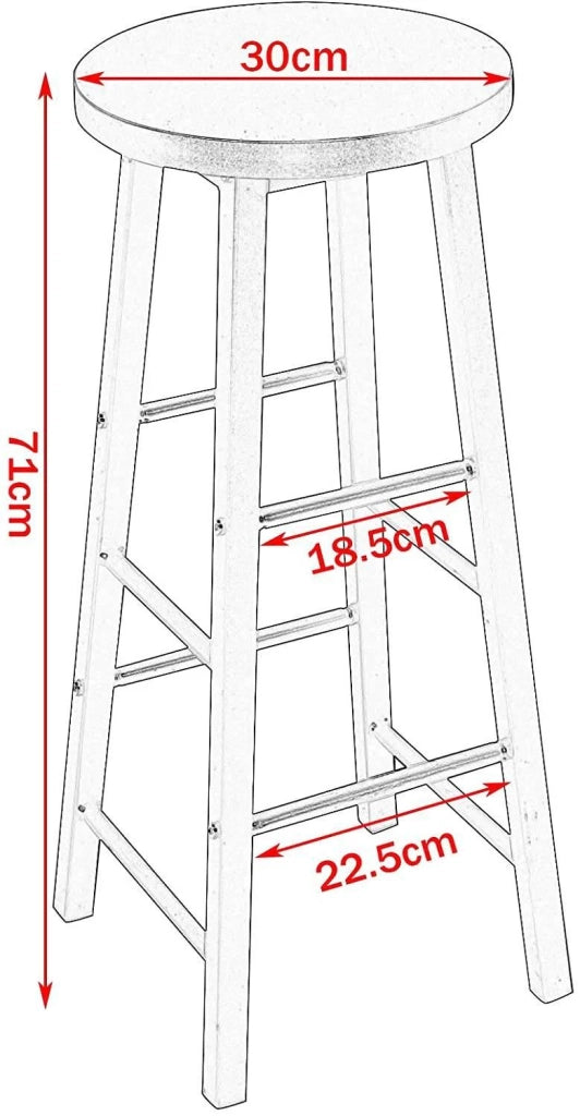 1x tavolo da bar + 2 x set di sgabelli da bar struttura in metallo MDF nero 19_0000035