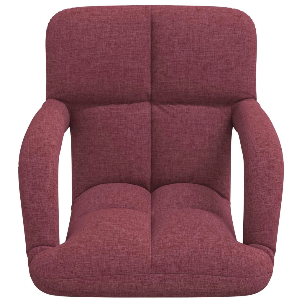 Sedia da pavimento regolabile con braccioli Rosso Vino