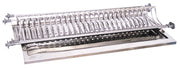 MENSOLA COLAPIATTI ACCIAIO INOX C/VASCH 76 CM- INOX ITALIA- 1,0 coppie